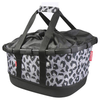 KLICKfix reisenthel Bikebasket GT 21 - Gepäckträgerkorb (UniKlip 2) (leo nero)