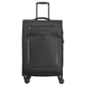 D&N Travel Line 9804 - 4-Rollen-Trolley M 68 cm erw. (black)