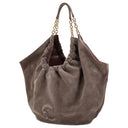 Coccinelle Smash Suede Bim - Schultertasche 35 cm (warm taupe) - Ansicht 2