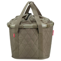 KLICKfix reisenthel Bikebasket 15 - Lenkerkorb 35 cm (rhombus olive)