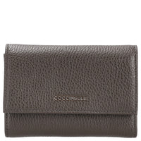 Coccinelle Metallic Soft - Geldbörse 12cc 14 cm (fango)