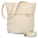 zwei Mademoiselle M12 - Schultertasche 32 cm (cord-creme)