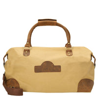 Dermata - Reisetasche Canvas/Leder Kombination 50 cm (brown)