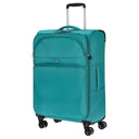 D&N Travel Line 9104 - 4 - Rollen - Trolley M 67 cm erw. (grün) - Markenkoffer