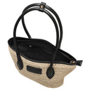 Seidenfelt Savonlinna Tulip - Shopper 33.5 cm (natural straw with black) - Ansicht 6