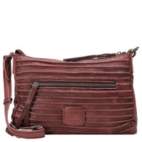 FREDsBRUDER Riffel Crossbag - Umhängetasche 27 cm (barolo red)