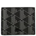 Lacoste Signature - Men's Geldbörse 6cc 11 cm (monogram black gray)