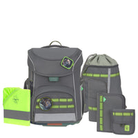 Lässig School Set Slim Unique - Schulranzen Set 7tlg. (Anthracite)