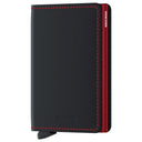 Secrid Matte Slimwallet - Geldbörse RFID 6.8 cm (black-red)