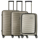 Travelite Air Base - 4-Rollen-Trolley Set 3tlg. L/M/S Vortasche (champagner)