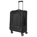 Travelite Crosslite - 4-Rollen-Trolley M 66 cm erw. (black) - Ansicht 2
