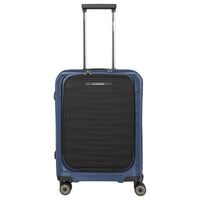 Travelite Mooby - 4-Rollen-Kabinentrolley mit Vortasche S 55 cm (marine)