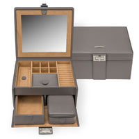 Windrose Marvella - Schmuckkoffer mit Reiseetui 21.5 cm (ash)