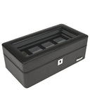 Windrose Tempora - Uhrenkoffer (für 4 Uhren) 26.5 cm (schwarz) - Ansicht 3