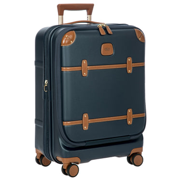 Brics Bellagio - 4-Rollen-Kabinentrolley mit Vortasche 55 cm erw. (blue/tan) - Ansicht 2