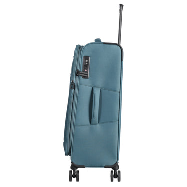 D&N Travel Line 9804 - 4-Rollen-Trolley M 68 cm erw. (petrol) - Ansicht 3