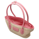 Seidenfelt Savonlinna Tulip - Shopper 33.5 cm (natural straw with pink) - Ansicht 6