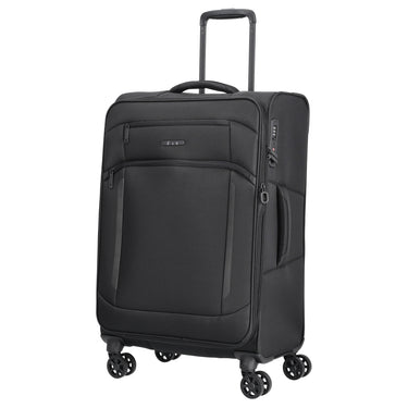 D&N Travel Line 9804 - 4-Rollen-Trolley M 68 cm erw. (black) - Ansicht 2