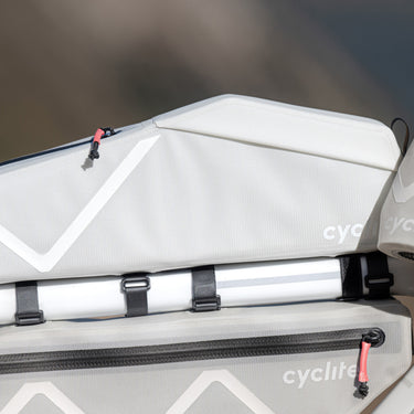 Cyclite Top Tube Bag Large / 02 - Rahmentasche (Bikepacking) 42 cm (light grey) - Ansicht 8