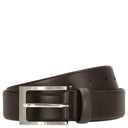 BOSS Barnabie - Ledergürtel mit Dornschließe 3.5 cm (dark brown, 90)