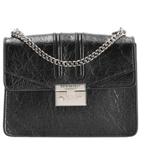 Seidenfelt Roros - Schultertasche 21 cm (glossy black)
