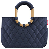 reisenthel loopshopper M - Shopper 40 cm (frame rhombus midnight gold)