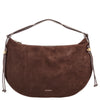 Coccinelle Thess Suede Bim - Sac bandoulière 45 cm (brunette/brunet)