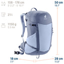 Deuter Futura 21 SL - Women's Wanderrucksack 50 cm (polar-bluejay) - Ansicht 12