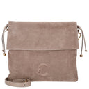 Coccinelle Lidia Suede Bim - Schultertasche 34 cm (warm taupe)