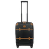 Brics Bellagio - 4-Rollen-Kabinentrolley mit Vortasche 55 cm erw. (black/tan)