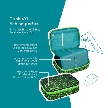Neoxx DUNK - Schlampermäppchen XXL 23.5 cm (Pixel in my mind) - Ansicht 5