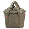 KLICKfix reisenthel Bikebasket 15 - Lenkerkorb 35 cm (rhombus olive)