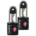 Samsonite Travel Safe Key Lock TSA 2tlg. Schlüssel - Schloss (schwarz)