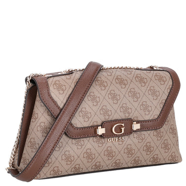Guess Lindsey XBody Flap - Umhängetasche 27 cm (latte logo) - Ansicht 5