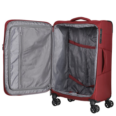 D&N Travel Line 9804 - 4-Rollen-Trolley M 68 cm erw. (dark red) - Ansicht 6