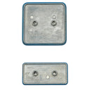 Stratic BUZZ - Ersatz-Logoplatten-Set Vorder- und Rückseite (blue) - Ansicht 2