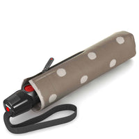 Knirps T.200 M Duomatic - Taschenschirm Regenschirm (dot art taupe)