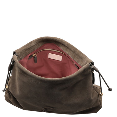 Coccinelle Lidia Suede Bim - Umhängetasche 40 cm (fango) - Ansicht 6