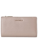 Coccinelle Metallic Soft - Geldbörse 12cc 16 cm (warm taupe)
