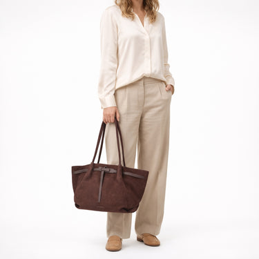 Les Visionnaires Bonnie Grande Essential Cozy - Schultertasche 51 cm (aubergine) - Ansicht 7