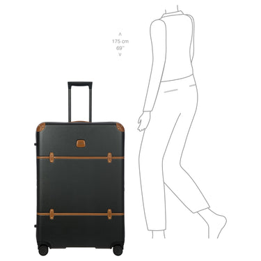 Brics Bellagio - 4-Rollen-Trolley 82 cm erw. (black/tan) - Ansicht 10