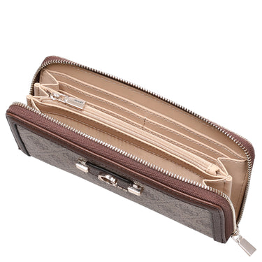 Guess Lindsey SLG Large Zip - Geldbörse 12cc 21 cm (latte logo) - Ansicht 2