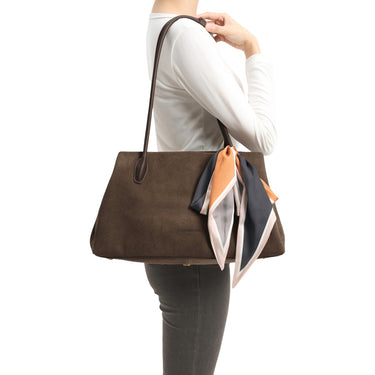 Les Visionnaires Sophie Grande Cozy Scarf - Schultertasche 42 cm (khaki) - Ansicht 5