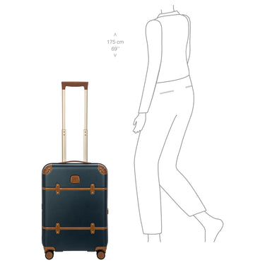 Brics Bellagio - 4-Rollen-Kabinentrolley 55 cm (blue/tan) - Ansicht 8