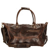 Buckle & Seam Linwood Weekender - Sac de voyage 50 cm Leder (brown/dots)