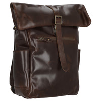 Buckle & Seam Norman - Rolltop Rucksack 61 cm (braun/dots) - Ansicht 5