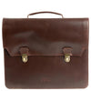 Buckle & Seam Notes - Porte-documents 15" 40 cm (brown-dots)