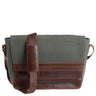 Buckle & Seam Times Canvas- Messenger Bag 15.7" 36 cm (grün)