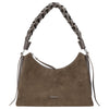 Coccinelle Boheme Suede Bimaterial - Sac bandoulière 30 cm (fango/fango)