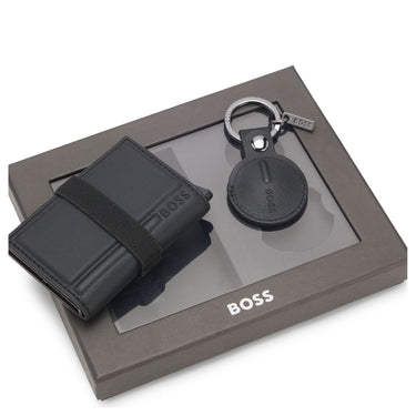 BOSS Men GB Secrid & Tracer Tag - Kreditkartenetui mit Tracer-Tag-Halter 10 cm (black)